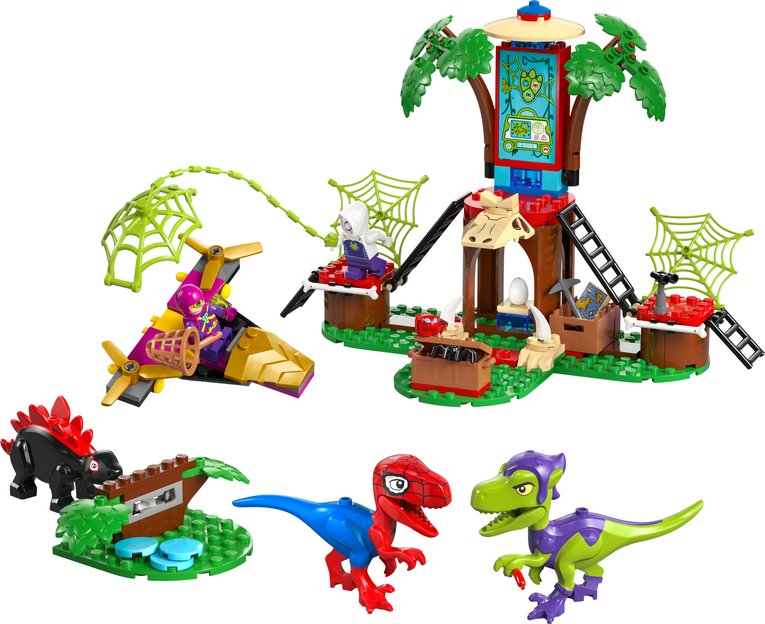 Spidey and Gobby's Raptor Battle at Tree House HQ