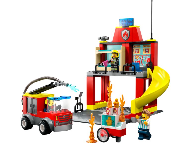 Fire Station and Fire Truck